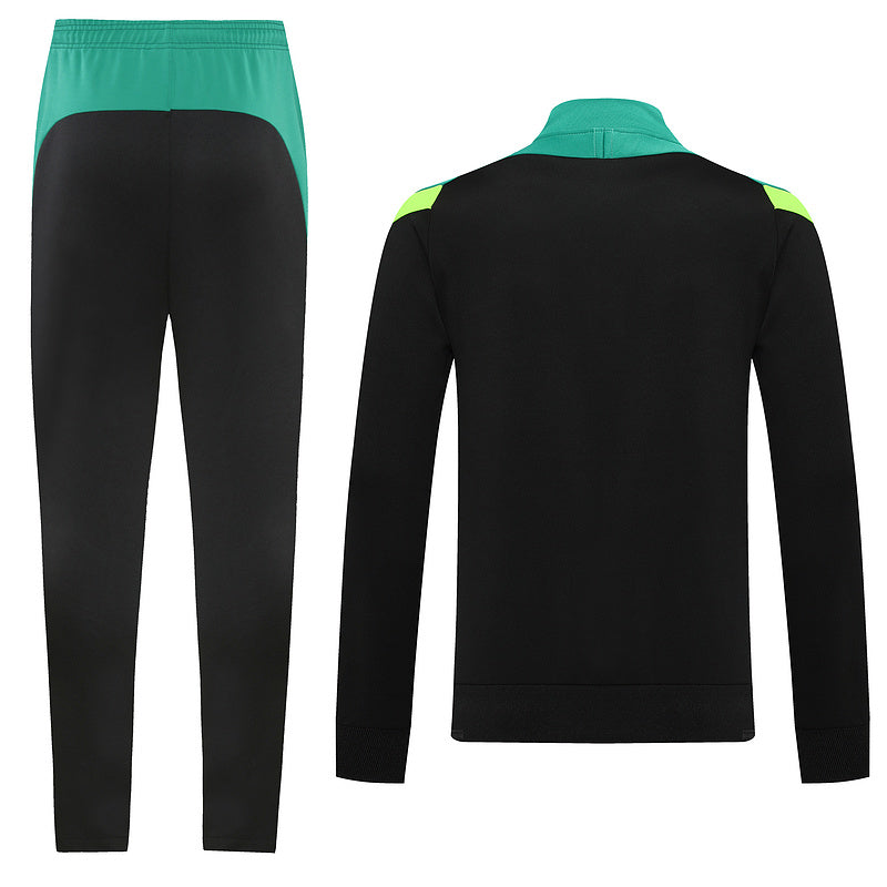 Dri-FIT Zipped Tracksuit Black/Green/Neon