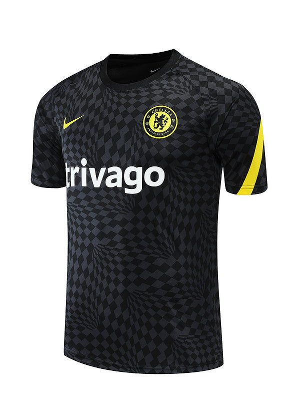 Chelsea Short Sleeve Set Black/Yellow 2022-23