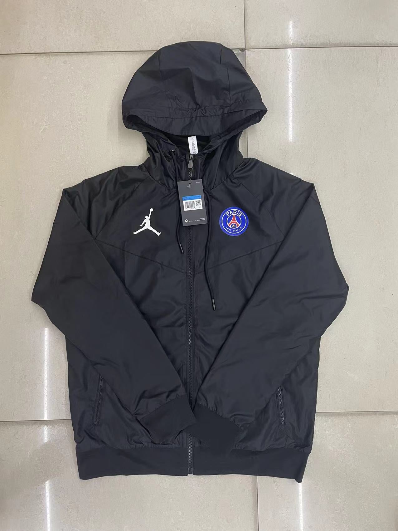 PSG Paris Saint-German Windbreaker Jacket Black G121 2022-23