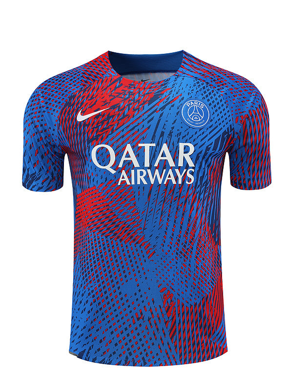 PSG Paris Saint German Short Sleeve Set Blue/Red 2022-23