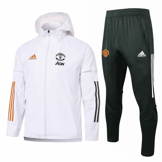 Manchester United Puffer Jacket Tracksuit White/Black G068 2022-23