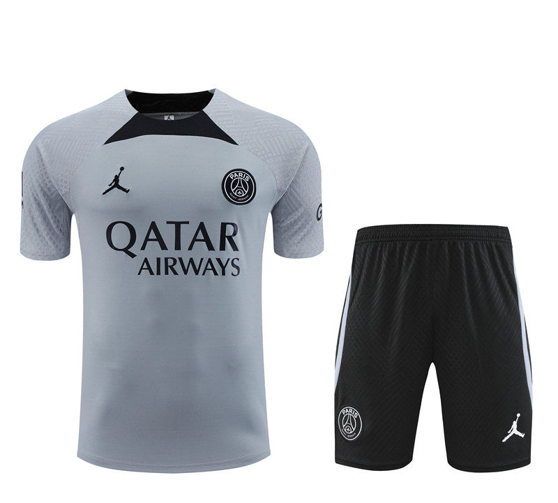 PSG Paris Saint German Short Sleeve Set White/Black 2022-23