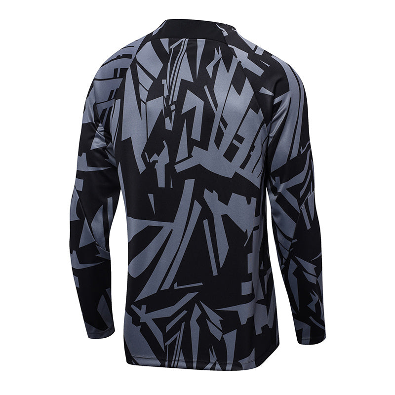 PSG Paris Saint German Long Sleeve Tracksuit Black/Silver 2022-23